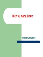 Tài liệu Dịch vụ mạng Linux doc