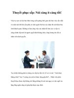 Tài liệu Thuyết phục sếp: Nói càng ít càng tốt! docx