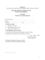 Tài liệu Mẫu tờ trình về điều kiện cơ sở an toàn dịch bệnh pdf