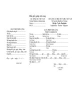 Tài liệu Mẫu giấy phép rời cảng ppt