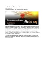 Tài liệu Tạo ngọc quang thông qua MentalRay docx