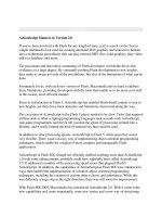 Tài liệu ActionScript Matures to Version 2.0 doc