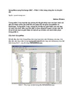 Tài liệu GroupWise sang Exchange 2007 – Phần 3: Khả năng cộng tác và chuyển đổi doc