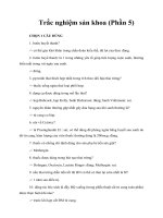 Tài liệu Trắc nghiệm sản khoa (Phần 5) ppt