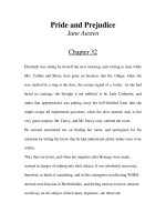 Tài liệu LUYỆN ĐỌC TIẾNG ANH QUA TÁC PHẨM VĂN HỌC-Pride and Prejudice -Jane Austen -Chapter 32 pptx
