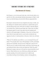 Tài liệu LUYỆN ĐỌC TIẾNG ANH QUA TÁC PHẨM VĂN HỌC-SHORT STORY BY O’HENRY -The Moment Of Victory doc