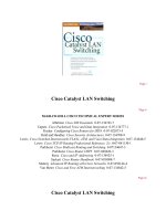 Tài liệu Cisco Catalyst LAN Switching docx
