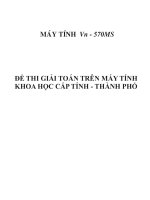 Tài liệu Đề thi THPT giải toán trên máy tính docx