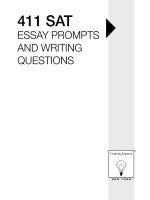 411 SAT essay prompts and writing questions