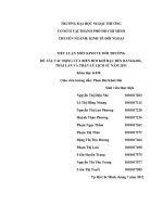 Tác động của biến đổi khí hậu đến bangkok, thái lan và trận lũ lịch sử năm 2011 