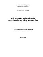 Biểu diễn nửa nhóm và nhóm bởi cấu trúc đại số tự do tương ứng 