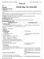 Bài soạn TV lớp 4 tuần 25