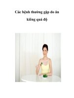 Tài liệu Các bệnh thường gặp do ăn kiêng quá độ doc
