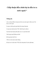 Tài liệu Chấp thuận điều chỉnh dự án đầu tư ra nước ngoài * pdf