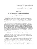 BÁO cáo về TÌNH HÌNH KINH tế năm 2010 