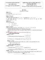 10 đề thi học kì I - môn toán - lớp 10