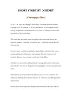 Tài liệu LUYỆN ĐỌC TIẾNG ANH QUA TÁC PHẨM VĂN HỌC-SHORT STORY BY O’HENRY -A Newspaper Story doc