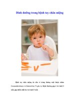 Tài liệu Dinh dưỡng trong bệnh tay chân miệng pptx