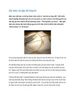 Tài liệu Dự báo và lập kế hoạch ppt