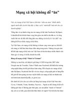 Tài liệu Mạng xã hội không dễ “ăn” pptx