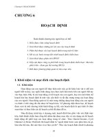 Tài liệu Chương 6: HOẠCH ĐỊNH pptx