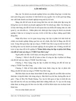 Hoàn thiện công tác lập và phân tích bảng cân đối kế toán tại công ty TNHH tam hải long 