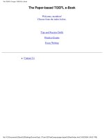 Tài liệu The TOEFL Campus TOEFL pptx