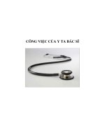 Tài liệu Giáo án 5 tuổi - CÔNG VIỆC CỦA Y TA BÁC SĨ pdf