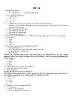 Tài liệu Đề trắc nghiệm hóa học 14 pptx