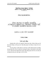 Ứng dụng vi điều khiển atmega 90s8515l trong thiết kế và điều khiển bảng LED 