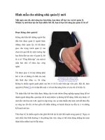 Tài liệu Hình mẫu cho những nhà quản lý mới doc