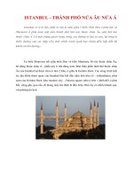 Tài liệu ISTANBUL - THÀNH PHỐ NỬA ÂU NỬA Á pptx