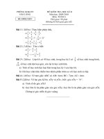 Bài giảng Dedap an Toan6 HK2 PGD Hai Lang 0910