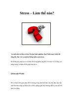 Tài liệu Stress – Làm thế nào? ppt