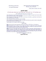 Gián án QĐ số 14 về Giáo dục thể chất và Y tế