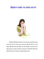 Tài liệu Bệnh ở mũi và cách xử trí docx