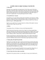 Tài liệu 10 TIÊU CHUẨN CHỌN VỢ HOẶC NGƯỜI YÊU docx