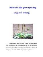 Tài liệu Bài thuốc dân gian trị chứng xơ gan cổ trướng doc