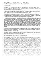 Bài giảng Đông Hồ khám phá thơ Nôm Mạc Thiên Tích