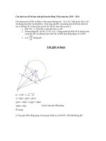 Gián án đề và đáp án câu hình thi HSG đông triều 2010 - 2011