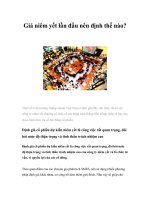 Tài liệu Giá niêm yết lần đầu nên định thế nào? pdf