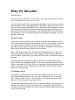 Tài liệu Đông Tây đàm phán pdf