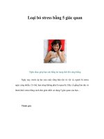 Tài liệu Loại bỏ stress bằng 5 giác quan doc