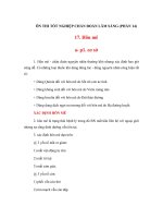 Tài liệu ÔN THI TỐT NGHIỆP CHẨN ĐOÁN LÂM SÀNG (PHẦN 14) ppt