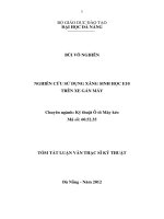 Nghiên cứu sử dụng xăng sinh học e10 trên xe gắn máy 