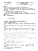 Tài liệu Đề thi HSG sinh 11 chuyên Vĩnh Phúc 2007 ppt