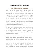 Tài liệu LUYỆN ĐỌC TIẾNG ANH QUA TÁC PHẨM VĂN HỌC-SHORT STORY BY O’HENRY- Two Thanksgiving Day Gentlemen docx