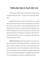 Tài liệu Nhiễm độc thận do thuốc diệt virut pptx