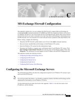 Tài liệu MS-Exchange Firewall Configuration doc