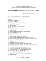 Tài liệu Giáo trình Phân tích cổ phiếu Chương 1 doc